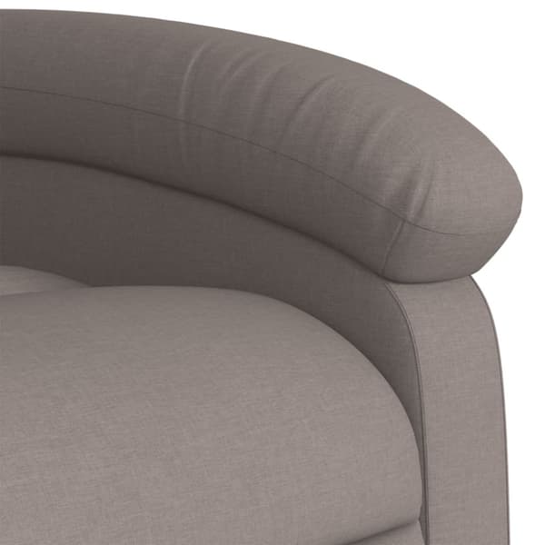 Elektrisk massagefåtölj taupe tyg
