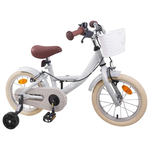 Barncykel 12 Tum för 2-4 åringar Ljusgrå