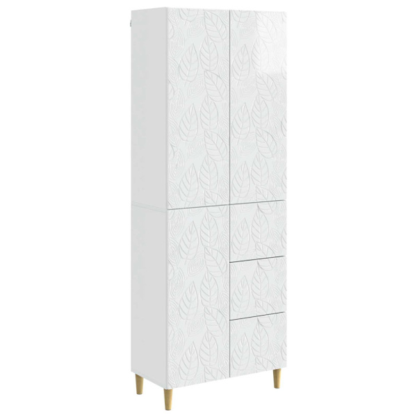 2 pcs Vit högglans