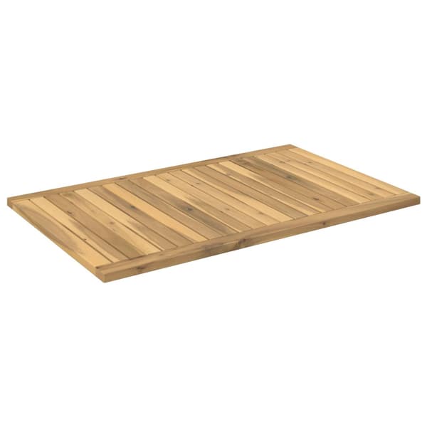 Bordsskiva 88,5 x 55 x 2 cm Rektangulär Massivt Akaciaträ Vit