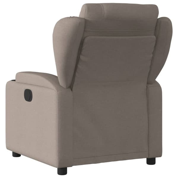 Elektrisk massagefåtölj taupe tyg