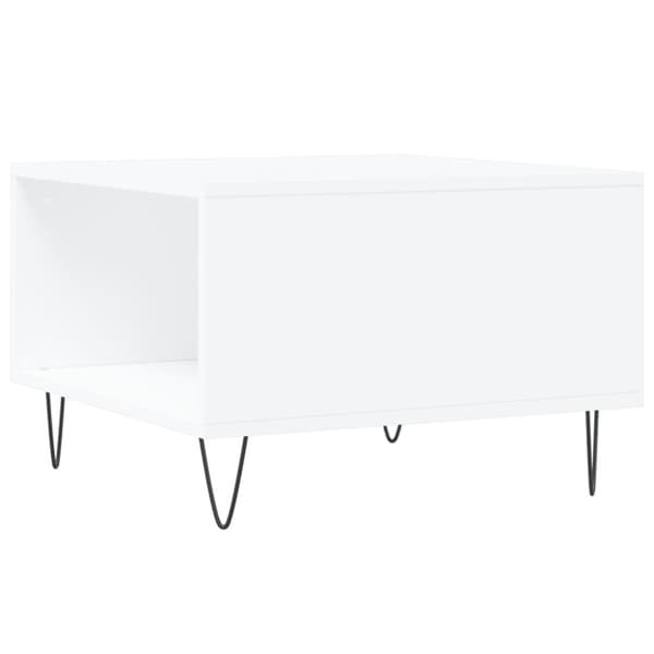Soffbord vit 55x55x36,5 cm konstruerat trä