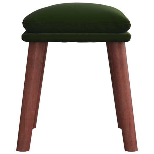 Fotpall mörkgrön 45x29,5x35 cm sammet