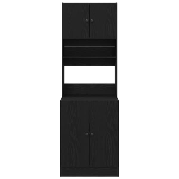 Köksbuffé Svart Ek 60 x 50 x 180 cm