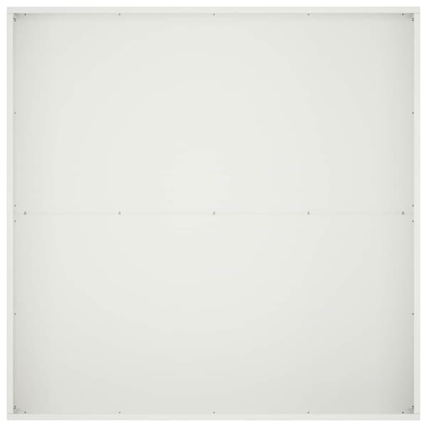 Trädgårdsplanterare Vit 80 x 80 x 20 cm Kallvalsat stål