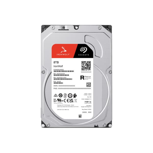 Seagate IronWolf ST8000VN002 - hårddisk - 8 TB - SATA 6Gb/s