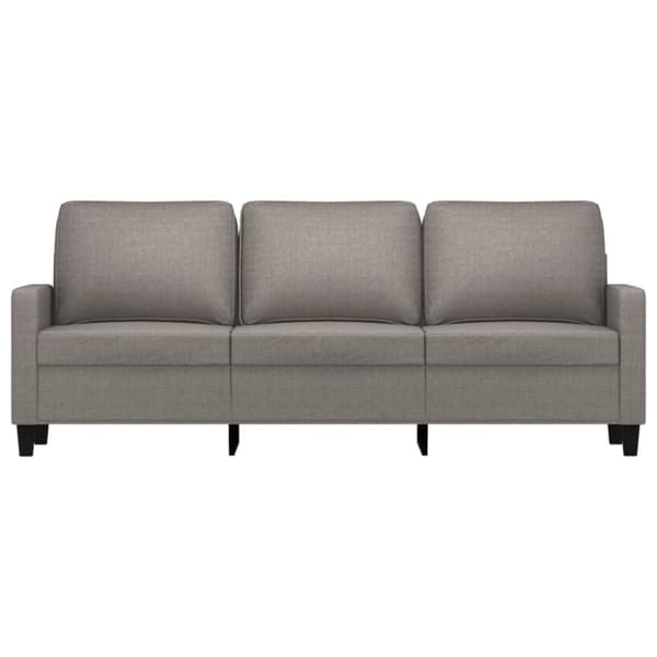 3-sitssoffa taupe 180 cm tyg