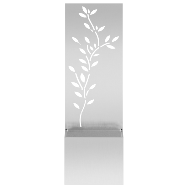 Trädgårds integritetsskärm Blommor Silver 50 x 32 x 150 cm