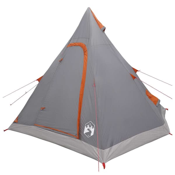 3 person Grå och orange 185T Polyester med PU-beläggning