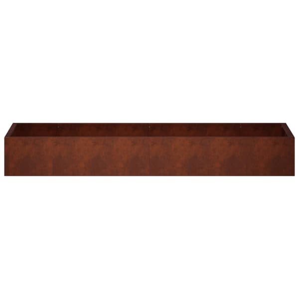 Stödvägg 8 st 300 x 100 x 40 cm Väderbeständig stål Rostig