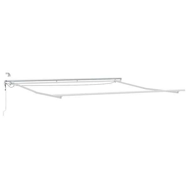 Markisram Vit 400 × 350 cm Aluminium