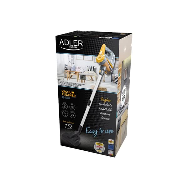 Adler AD 7036 - dammsugare - skaft/handhållen