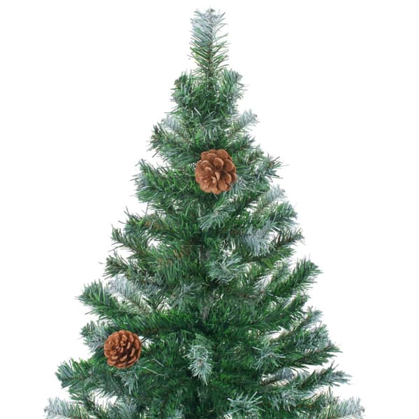 Plastgran med kottar 210 cm