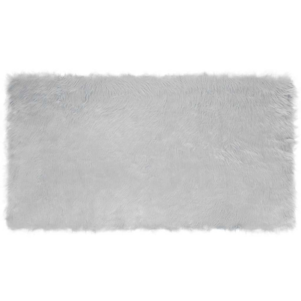 Fuskfäll matta TAFALLA Grå 60 x 110 cm Polyester