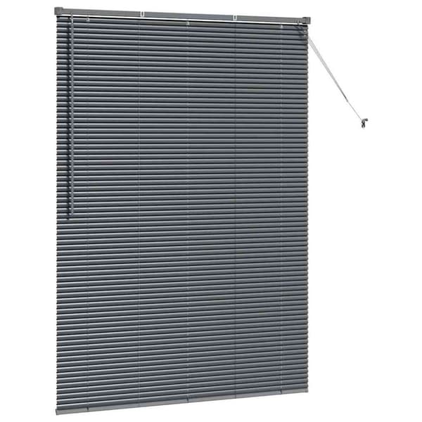 Persienner Mörkgrå 175 x 130 cm Aluminium