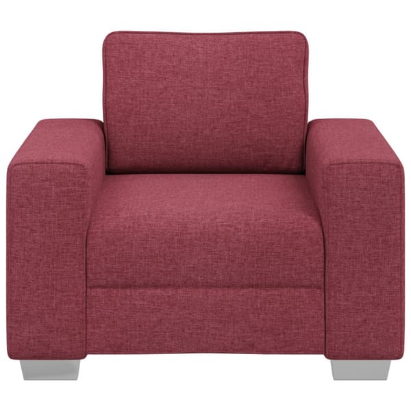 Soffstol Vinröd 100 cm tyg
