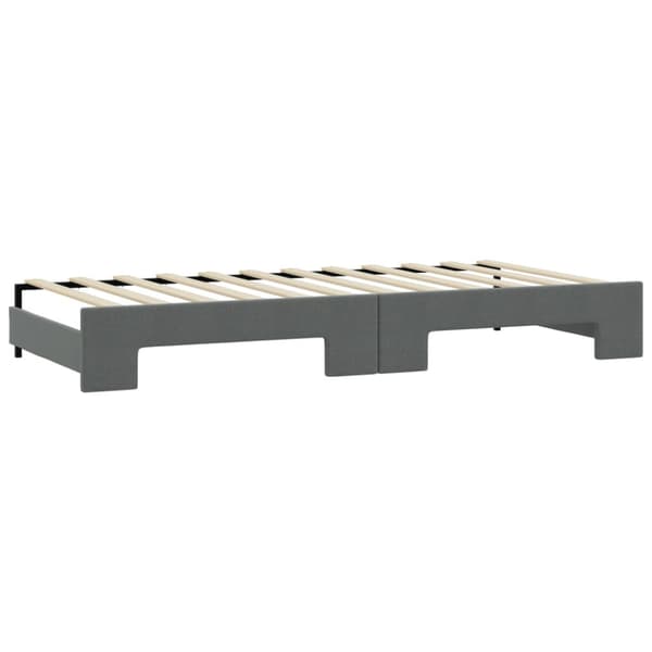 Dagbädd utdragbar mörkgrå 80x200 cm tyg