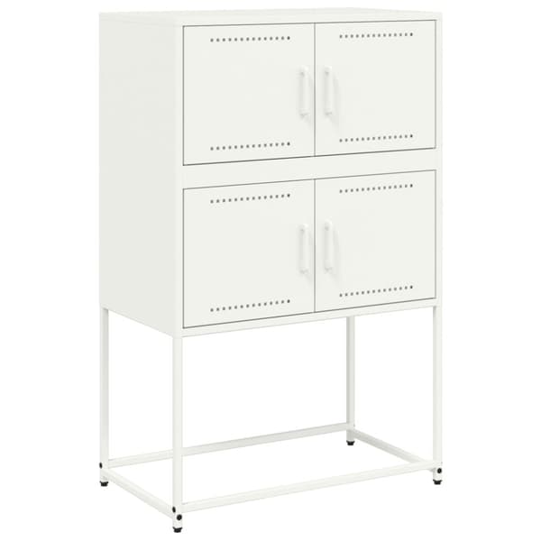 Skänk vit 68,5x38,5x107 cm stål