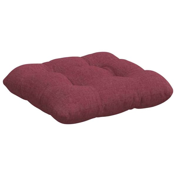 Sittkuddar 4 pcs Vinröd 40 x 40 x 12 cm tyg