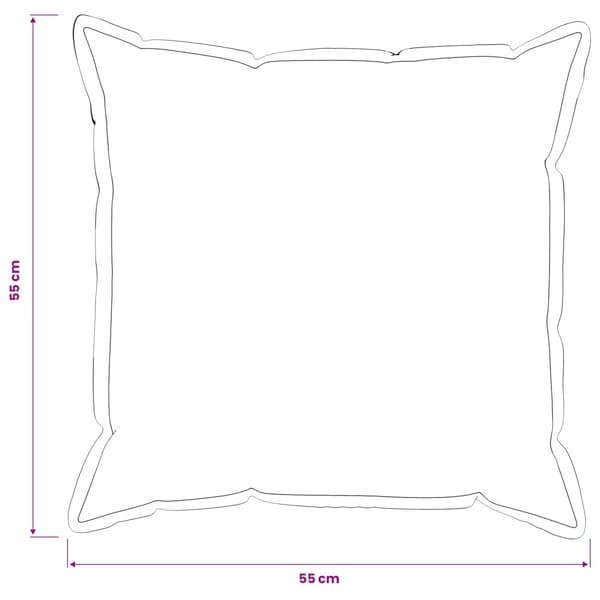 Kuddöverdrag 2 st HOUTEN Rosa 55 x 55 cm Bouclé
