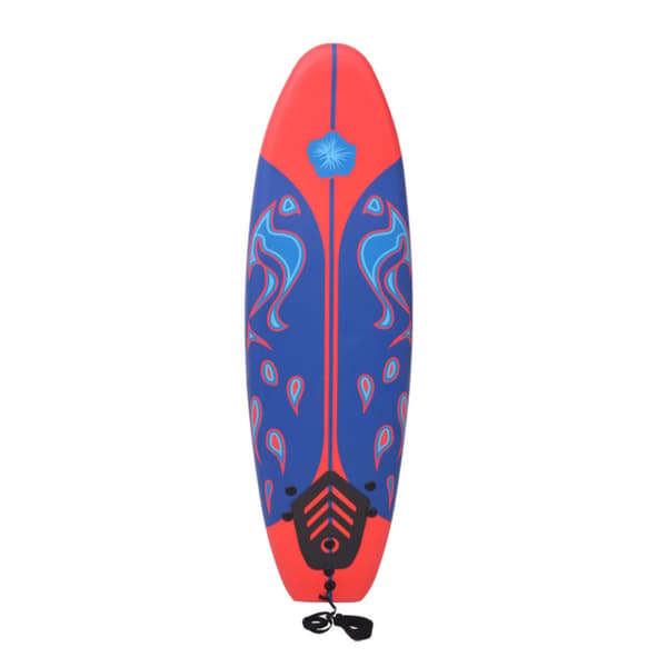 Surfbräda blå och röd 170 cm