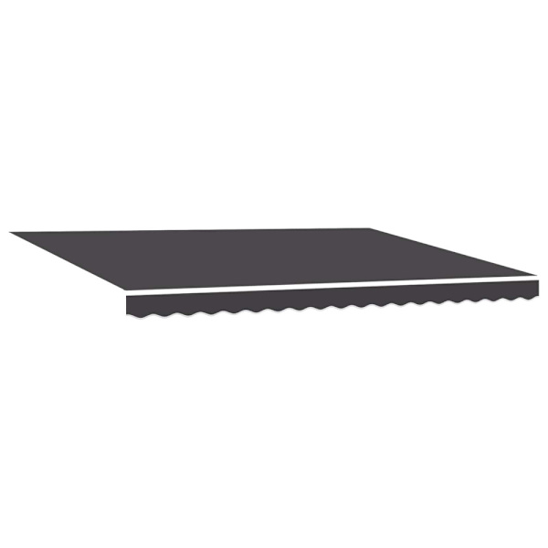 Manuell Utdragbar Markis Antracit 5 × 3,5 m