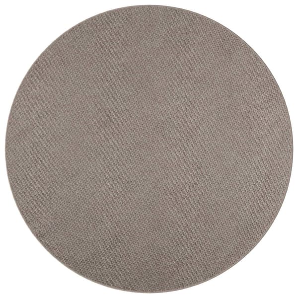 Inomhusmatta LUGO Kräm och Taupe Ø 200 cm Polyester
