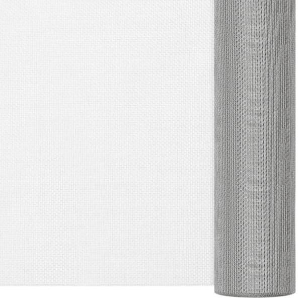 Insektsnät rostfritt stål 112x2000 cm silver