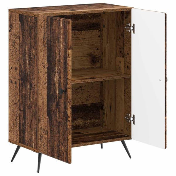 Badrumsskrubb BREDA Gammalt trä 59,5 x 31 x 80 cm