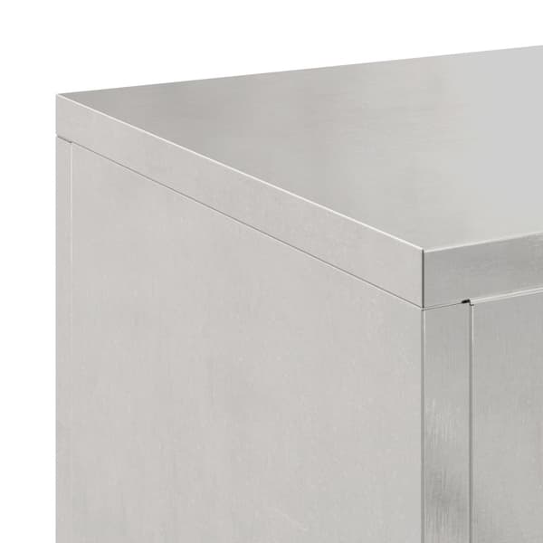 Växtställ 2 pcs Silver 24 x 24 x 55 cm Rostfritt stål