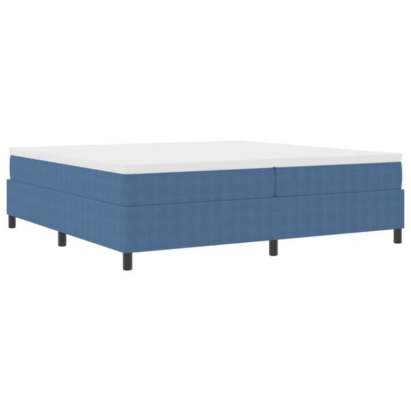 Plattform sängram Blå 200 x 200 cm Kordread tyg