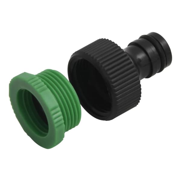 Trädgårdsslang med kopplingar grön 0,5" 10 m PVC