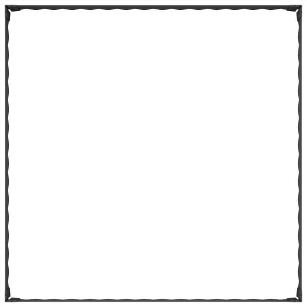 Kant för gräsmatta 4 pcs 100 x 100 x 20 cm Stål Svart