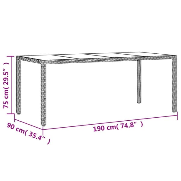 Matgrupp för trädgården med dynor 9 delar grå konstrotting&glas