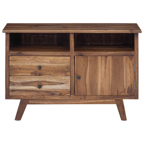 Sideboard Naturfärg 100 x 30 x 68 cm Massivt teakträ