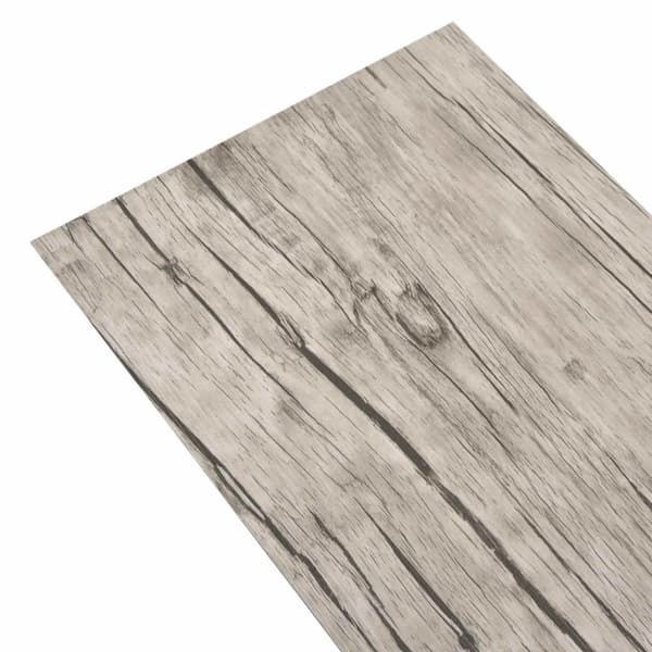 Golvplankor 18 pcs Grå 5,26 m² PVC