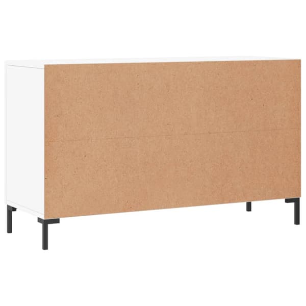 Skänk vit 100x36x60 cm konstruerat trä