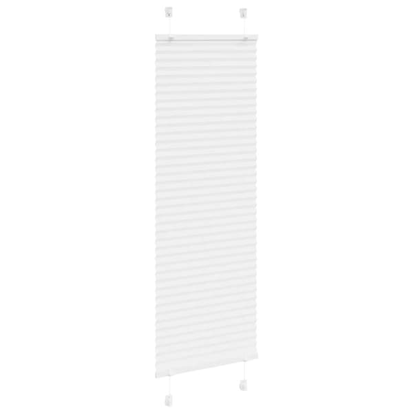 Plisserad persienn vit 45x100cm tyg bredd 44,4cm polyester