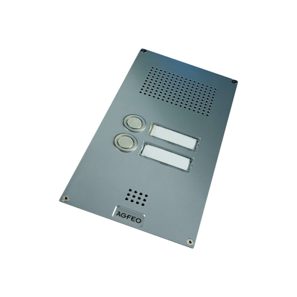AGFEO Premium TFE 2 - dörrklocka - 2-button - silver
