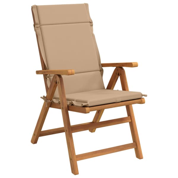 4-delade Höga Ryggstolsdynor GEMERT 4 st 100% Polyester Sand
