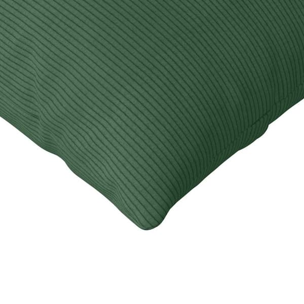 Sofakuddar 2 pcs Mörkgrön 200 x 40 cm Kordread tyg