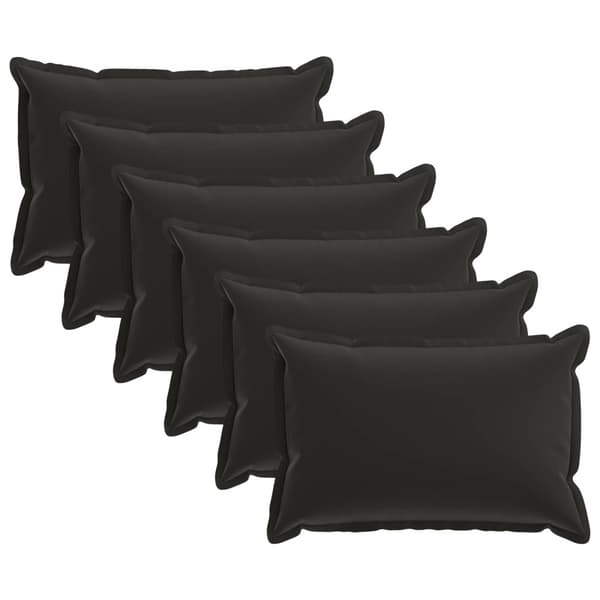 Kudde med kudde HOUTEN 6 st Svart Polyester