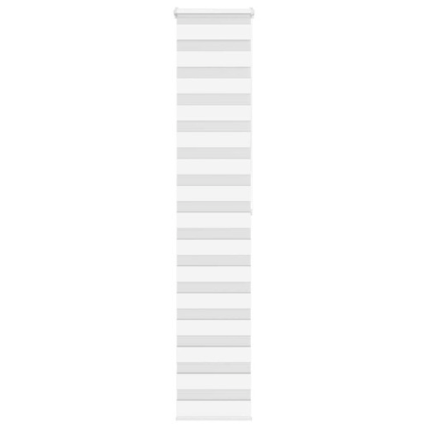 Rullgardin zebra vit 40x200 cm tyg bredd 35,9 cm polyester