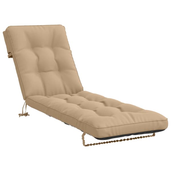 Solstol Kudde VIANEN 100% Polyester Sand 200 x 60 x 8 cm