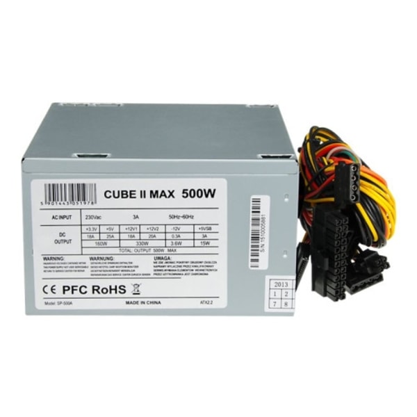 iBOX CUBE II - nätaggregat - 500 Watt Silver