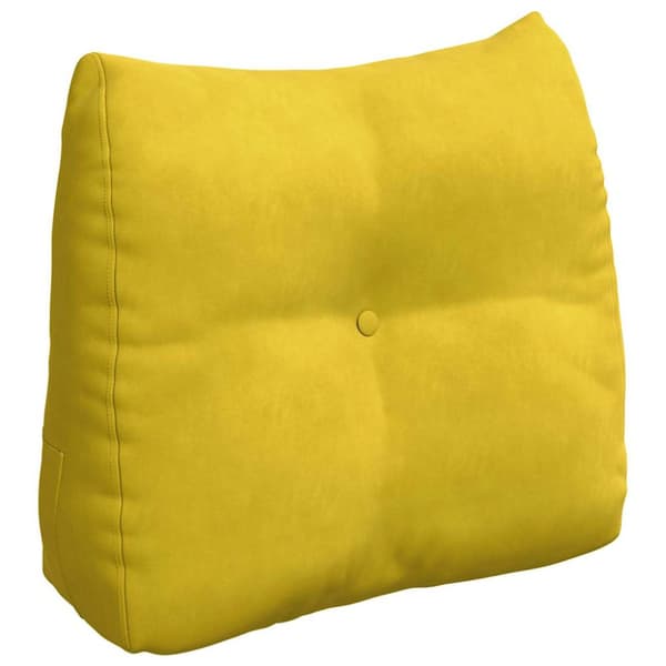 Ryggkudde Gul 60 x 24 x 50 cm Sammet