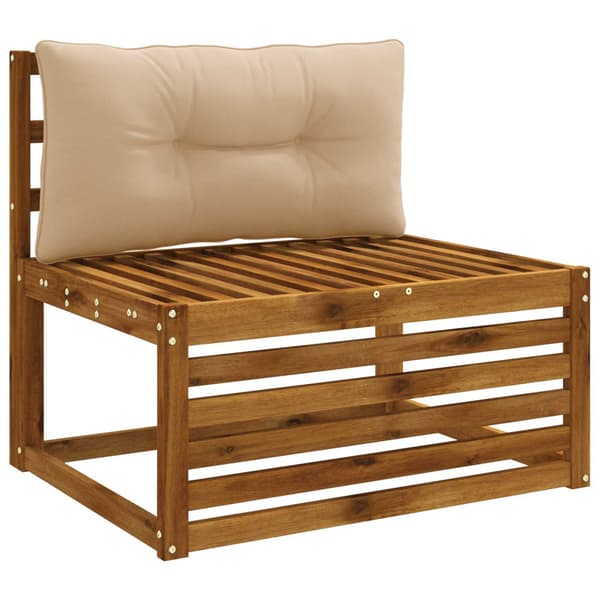 Ryggkudde PUTTEN 100% Polyester Sand 80 x 40 x 10 cm