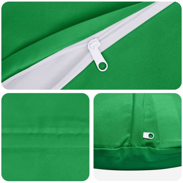 Kuddöverdrag 6 st HEERLEN Grön Ø 50 cm Polyester