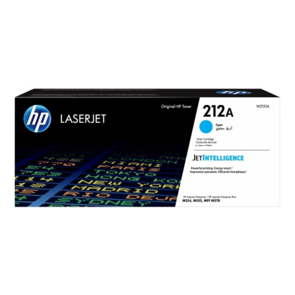 HP 212A - cyan - original - LaserJet - tonerkassett (W2121A)