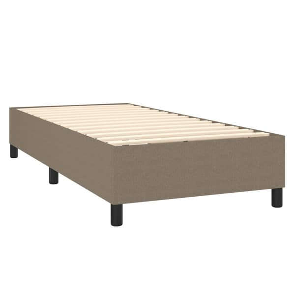 Boxspring-sängram Taupe 90x190 cm tyg